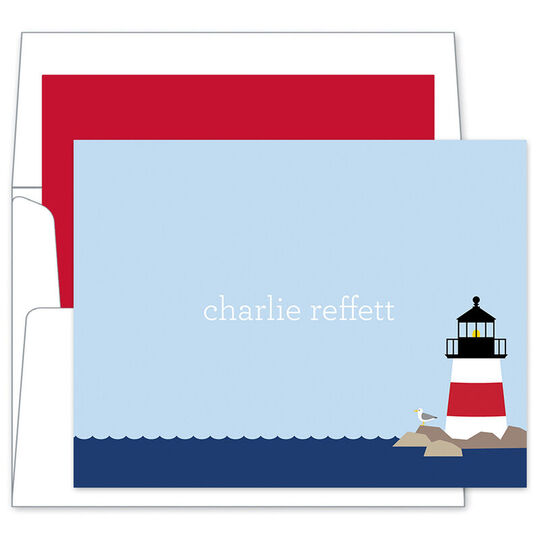 Lighthouse Folded Note Cards